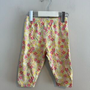 Carter's 24m Yellow & pink Floral Leggings